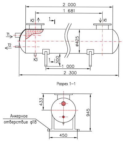 КС 400-2-2Х-8×1,56-54