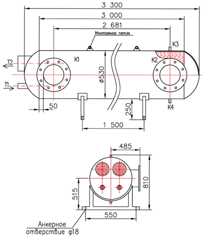 КС 500-3-8×0,8-132