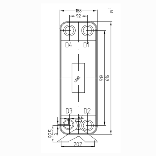 Паяный теплообменник HBL95A