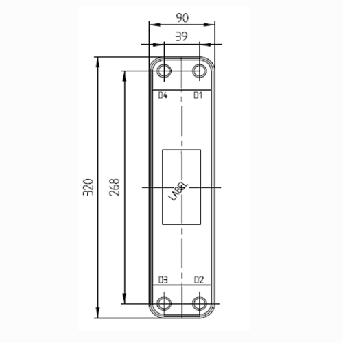 Паяный теплообменник HBL25E-D