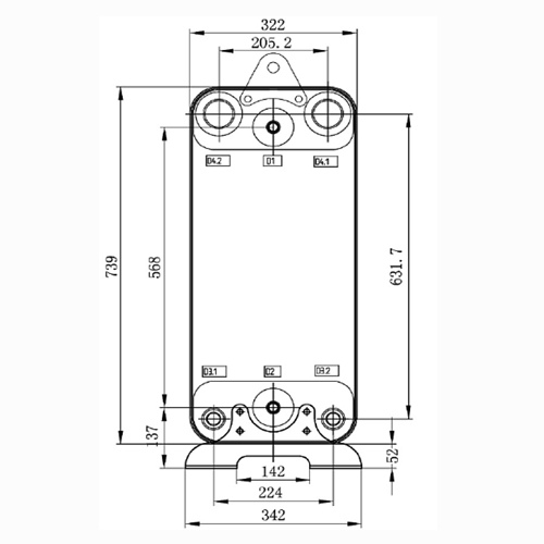 Паянный теплообменник HBL210E