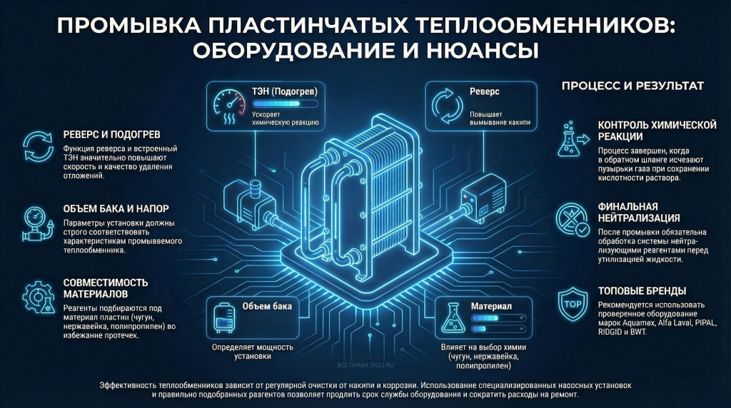 Установки для промывки теплообменников Установки для промывки теплообменников
