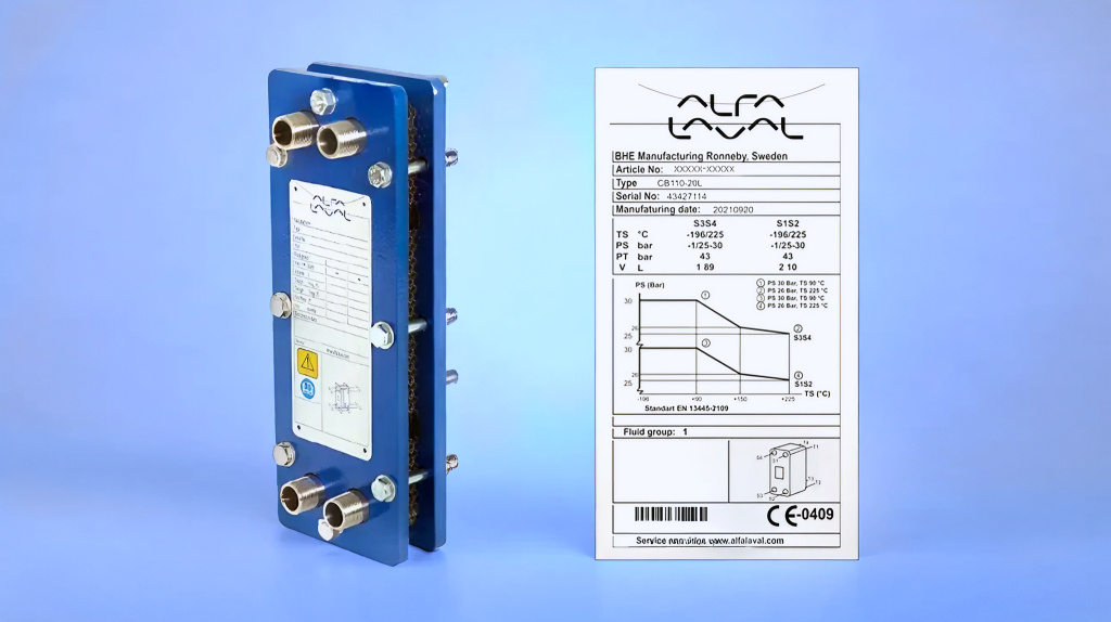 Шильд для теплообменника Alfa Laval (Альфа Лаваль)